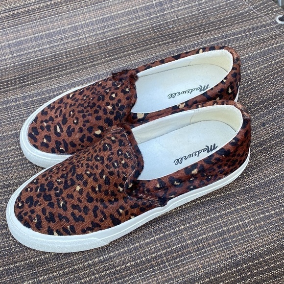MADEWELL CALF HAIR SLIP ON SNEAKERS SIZE 6.5 WOMEN - Picture 3 of 9